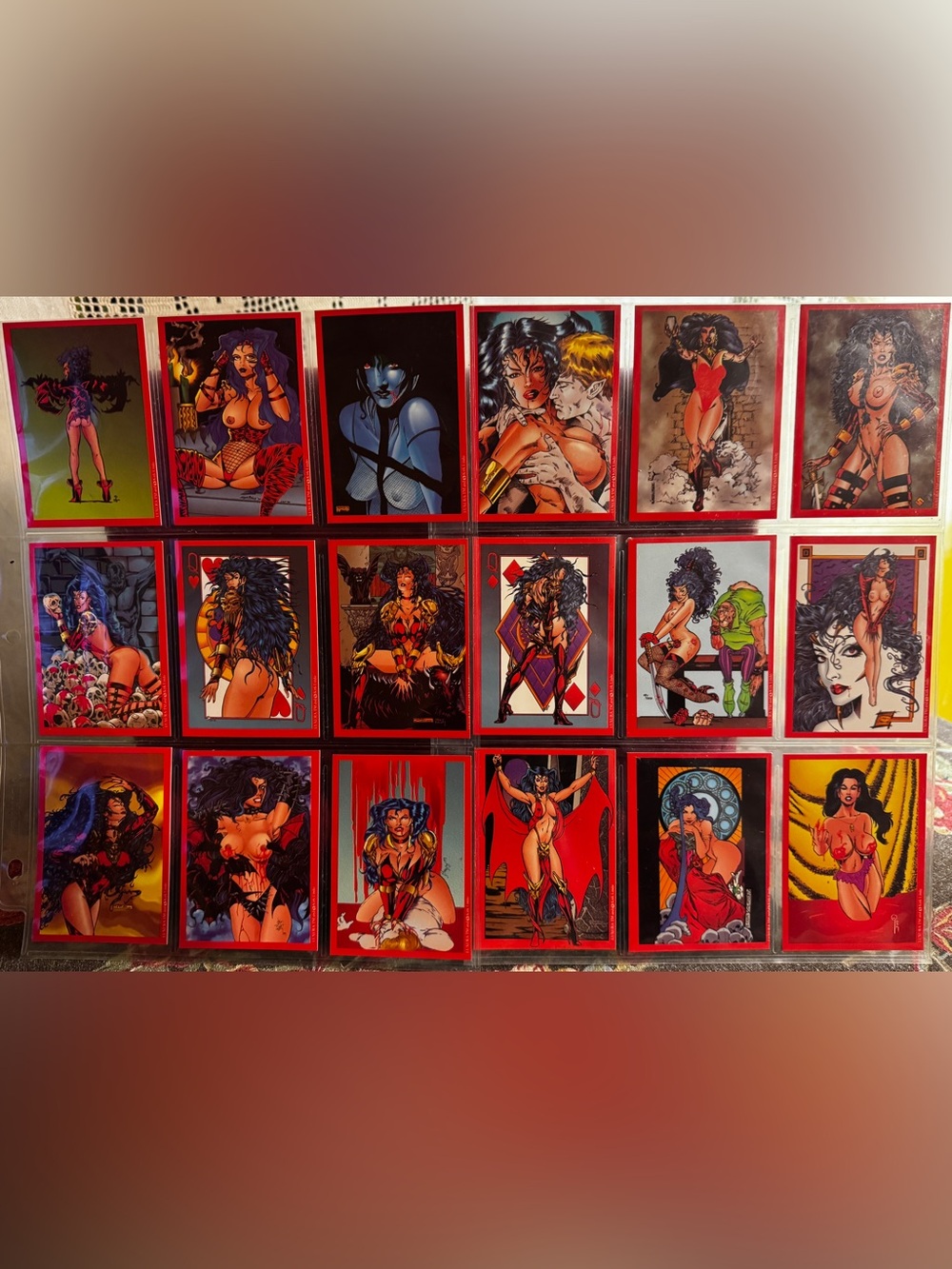 1995 Topps Vampirella FASO 18-Card Mega Puzzle - Complete Set - Poster Image